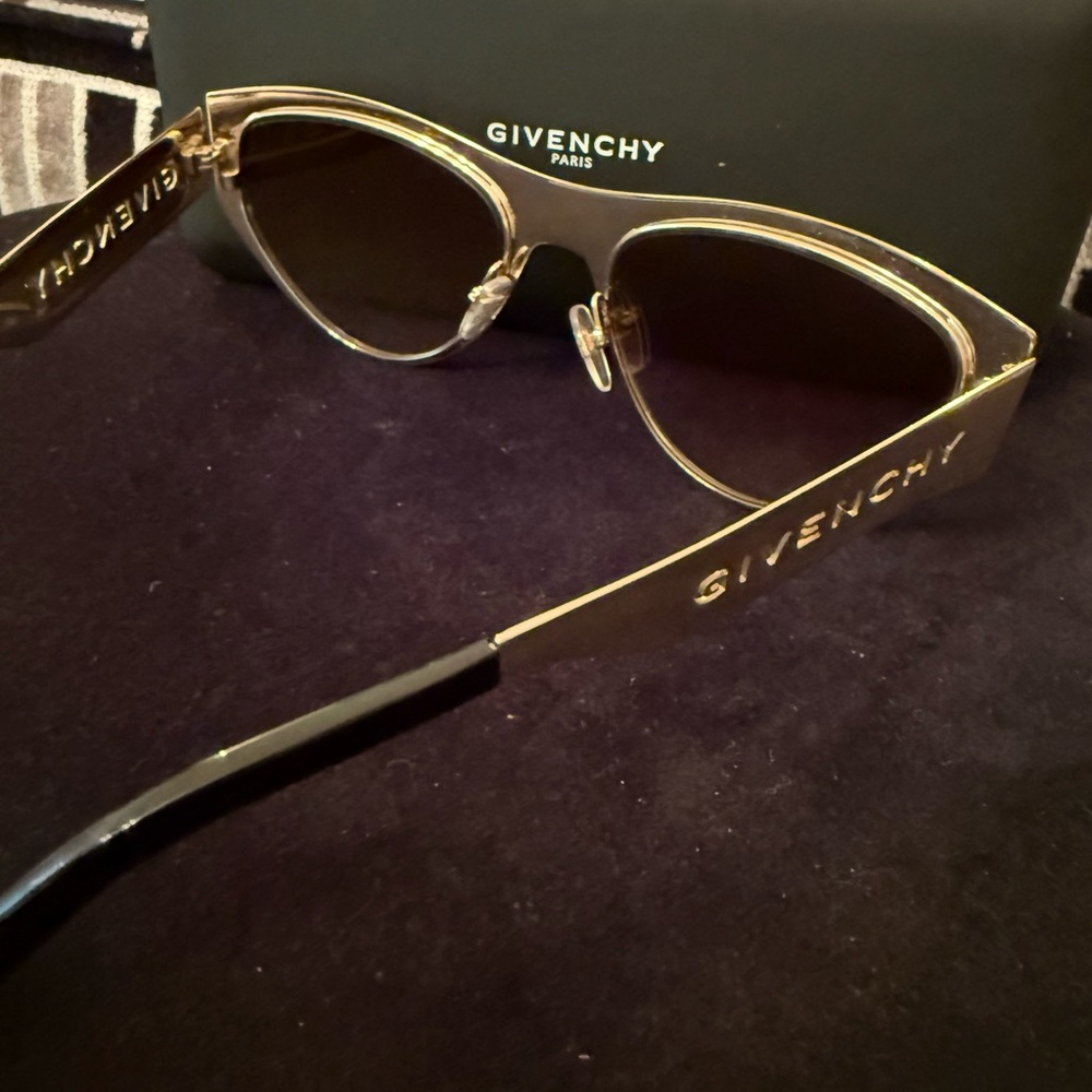 Givenchy Gold Cat-Eye Sunglasses - Picture 3 of 7